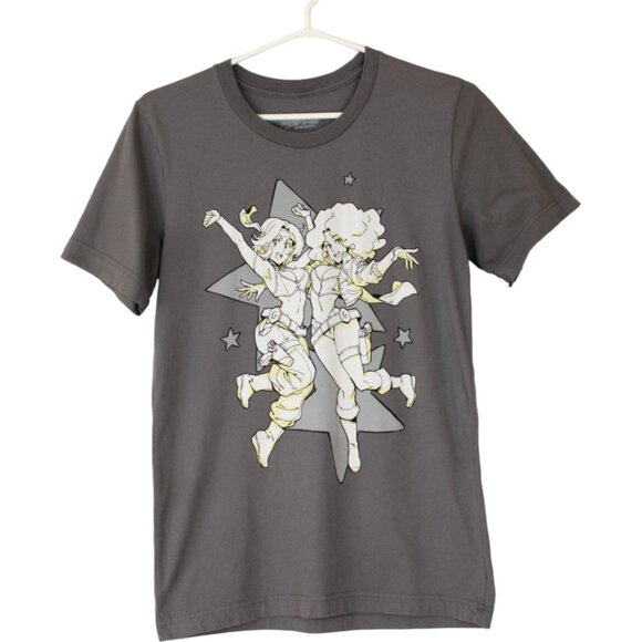 Game Grumps Gyaru Star Cheer T-Shirt Grey Size Small Crew Neck Unisex CA332 - Picture 2 of 5